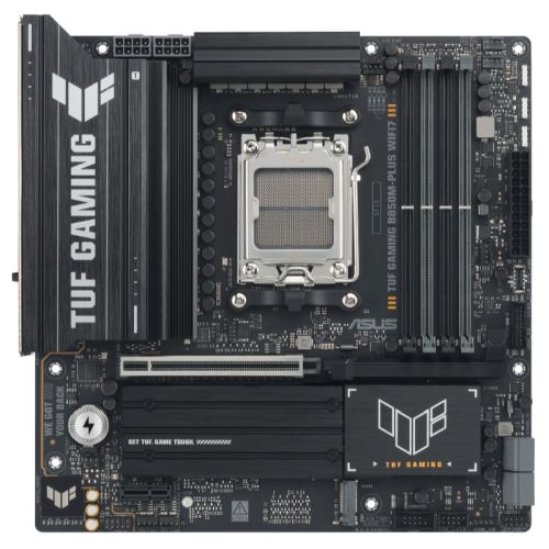 Asus TUF GAMING B850M-PLUS WIFI7, AMD B850, AM5, Micro ATX, 4 DDR5, HDMI, DP, Wi-Fi 7, 2.5G LAN, 3x M.2 Asus TUF GAMING B850M-PLUS WIFI7, AMD B850, AM5, Micro ATX, 4 DDR5, HDMI, DP, Wi-Fi 7, 2.5G LAN, 3x M.2